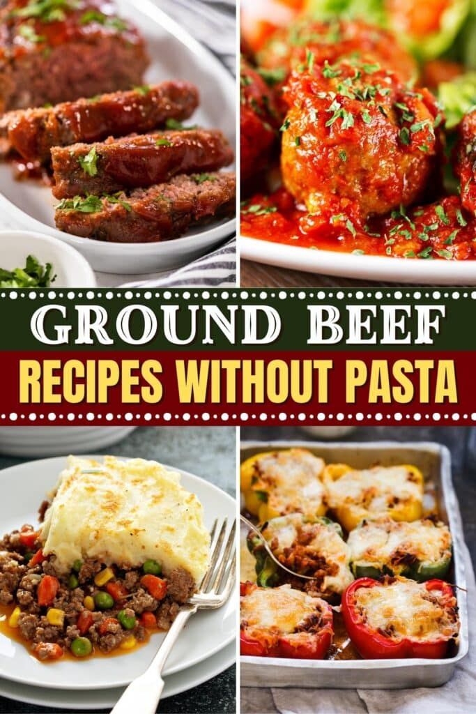 ground beef recipes without pasta collage