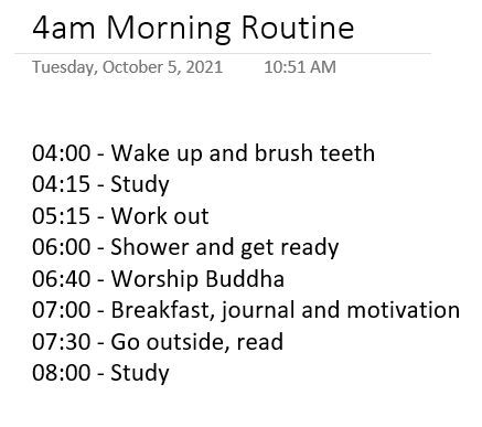 an image of the morning routine for students to practice their writing and spelling skills in order to