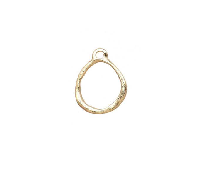 Amoracast 14K Satin Gold (plated) Sterling Silver Organic Circle Charm 14x12mm Nickel-free Gold Open Circle Jewelry, Dainty Brass Jewelry, Gold Brass Open Circle Jewelry, Small Hoop Brass Jewelry With Charms, Brass Small Hoop Jewelry With Charms, Gold Minimalist Earrings With Charms, Minimalist Brass Jewelry With Charms, Metal Animal, Stylish Earrings