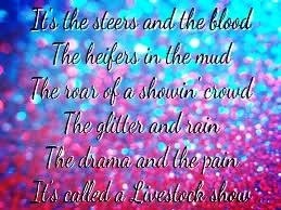 an image of a quote with glitter in the background that says, it's the sees and the blood