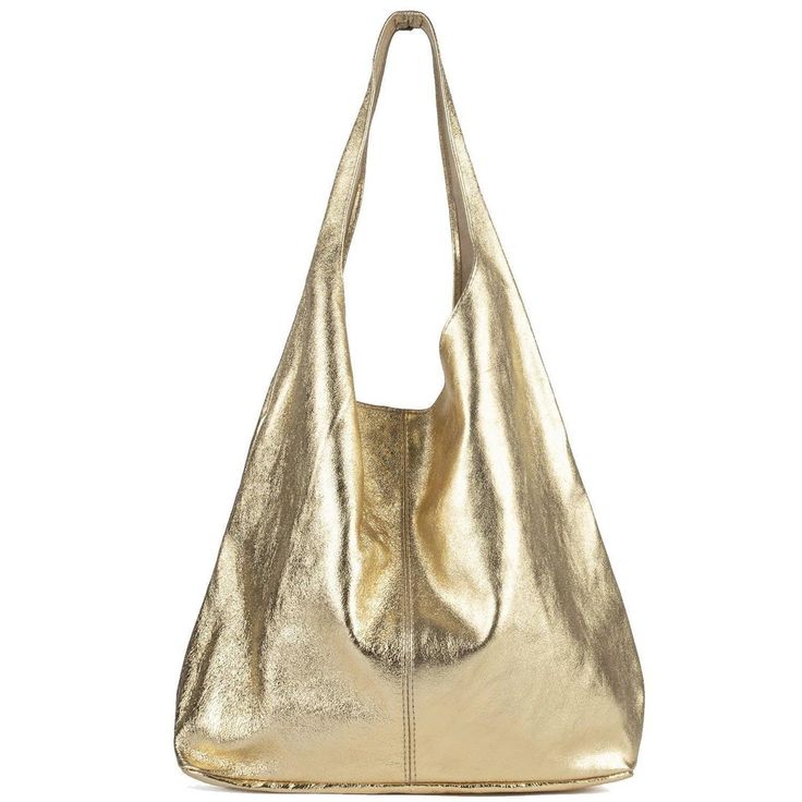 The Gold Metallic Leather Hobo Bag, is a cherished addition to our collection. Skillfully crafted from gold metallic soft leather. The shoulder strap has been thoughtfully designed for a snug fit under your arm and a popper closing keeps it nice and secure. Inside, you'll find a convenient interior zipper pocket to store your phone and other small essentials. Gold Metallic Leather Hobo Bag Details: Shoulder hobo bag Popper closing Designed in London & New York 100% Leather Silver hardware Dimensions: H: 32cm ( not inc strap) , W: 34cm, D : 16cm Handle drop 38cm Bag Details, Leather Frames, Hobo Shoulder Bag, Gold Handbags, Leather Hobo Bag, Leather Silver, Leather Hobo, Women Accessories Bags, Boots For Sale