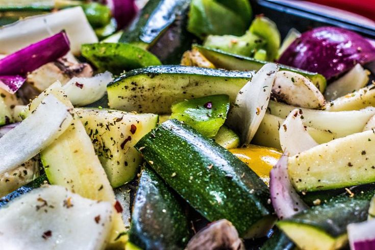 the vegetables are chopped up and ready to be eaten