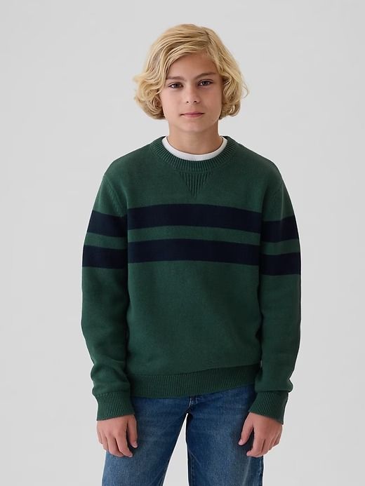 Kids Striped Sweater | Gap Support People, Gender Equality, Boys Sweaters, Gap Kids, Fall Kids, Casual Clothes, Boy Clothes, Striped Sweater, Cotton Knit