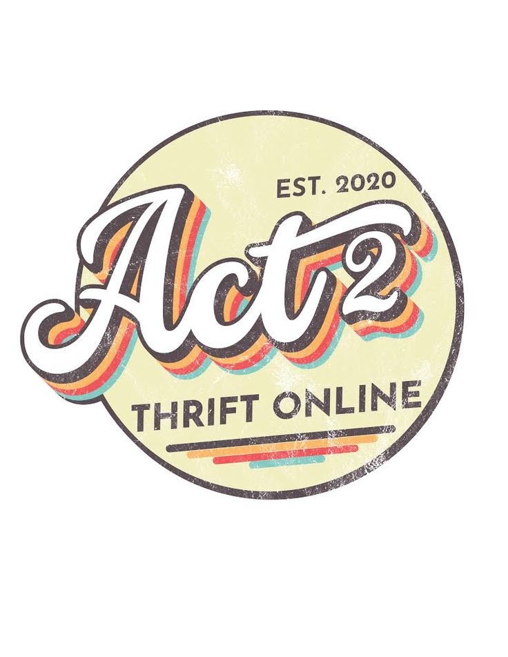 the logo for alot's thrift online is shown on a white background