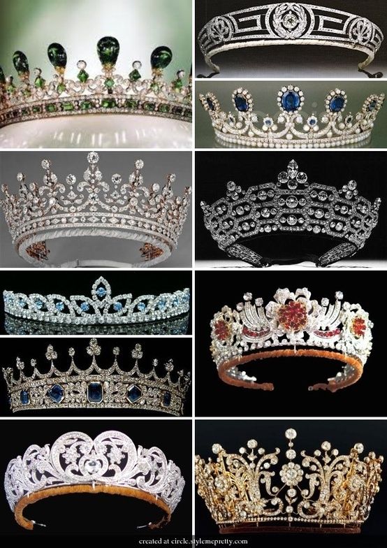 royal tiaras....I'm no princess, I'm the queen. Lol. Royal Crowns Queen, Ratu Elizabeth, Tiara Collection, Tiara Royal, Crown Collection, Royal Crown Jewels, Childhood Dreams, Royal Crowns, Royal Tiaras