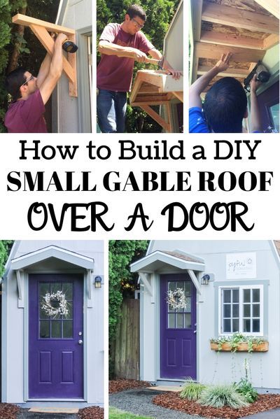 how to build a diy small garage roof over a door with pictures and instructions