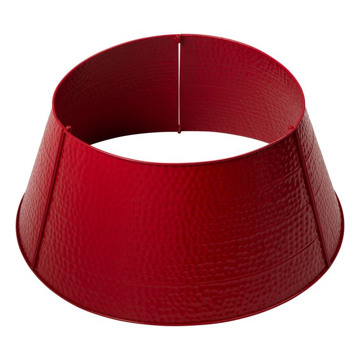 Create a unique look for your Christmas tree this year with this Hammer-harden Tree Collar. This unique collar showcases a brilliant textured finish and gives the tree a fashion look while maintaining the holiday spirit. Place it anywhere for a stylish take on holiday decor. Gives the best seasonal experience to add warmth and depth to any space!    

Features:  
Hammer-harden metal tree collar  
Hand-made and painted with the finest materials  
A seasonal decor that looks great on any space  
Sturdy and durable construction    

Dimensions: 11.25"H x 26"W x 26"L  
Material(s): iron Metal Tree Collar, Tree Collar Christmas, Christmas Tree Collar, Quotes Friends, Hammered Iron, Tree Collar, Metal Christmas Tree, Event Decorations, Red Bedding