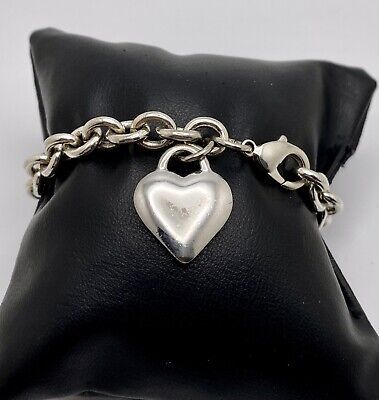 Silver tone Heart charm bracelet  | eBay Trendy Sterling Silver Charms Jewelry, Trendy Pendant Charms Jewelry, Trendy Sterling Silver Jewelry With Charms, Trendy Pendant Jewelry With Charms, Elegant Sterling Silver Charms Bracelet For Everyday, Trendy Valentine's Day Bracelet Jewelry, Double Heart Metal Jewelry Gift, Classic Heart Charm Bracelet For Valentine's Day, Trendy Jewelry Pendant With Lobster Clasp