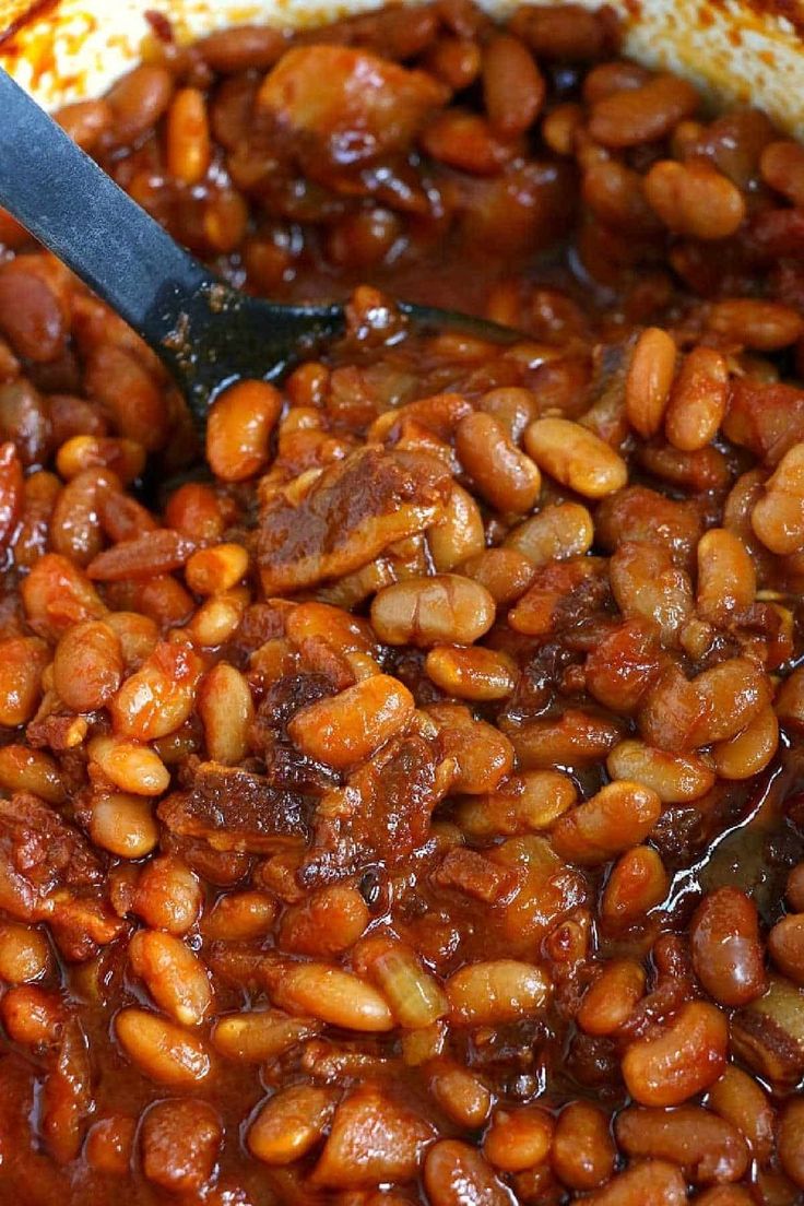 the beans are cooked and ready to be eaten