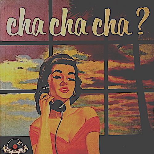 a woman talking on a phone in front of a window with the words chacha cha?