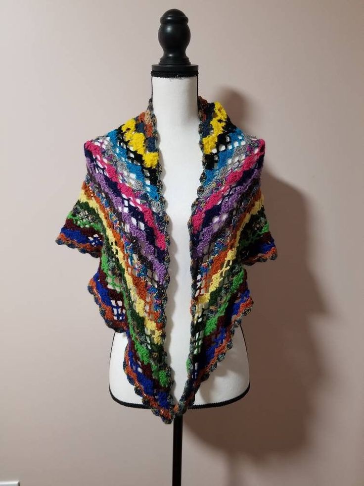 "Multicolor crotchet cover up, very light weight. Approximate Measurements 60\" x 34\"" Bohemian Multicolor Shawl For Spring, Multicolor Bohemian Shawl For Spring, One Size Multicolor Shawl For Spring, Multicolor Hand Knitted Crochet Top For Beach, Multicolor One Size Shawl For Spring, Casual Multicolor Summer Shawl, Multicolor Crochet Top For Spring, One Size Multicolor Bohemian Crochet Top, Multicolor Shawl For Summer