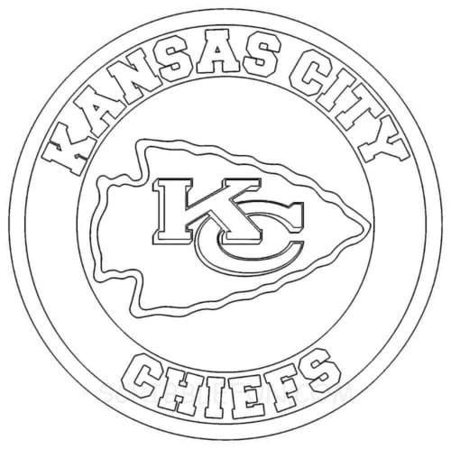 kansas city chiefs logo coloring page