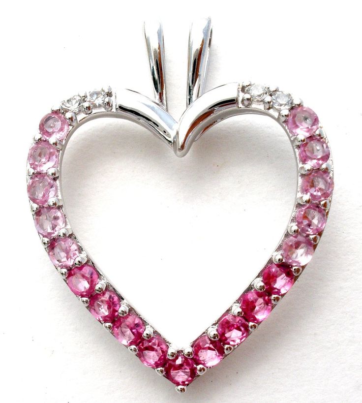 Pink Cubic Zirconia Sterling Silver Heart Pendant Pink Sterling Silver Heart Cut Jewelry, Pink Cubic Zirconia Heart Pendant Necklace, Pink Sterling Silver Heart Pendant Necklace, Pink Gold Heart-shaped Cubic Zirconia Jewelry, Red Heart-cut Cubic Zirconia Necklace, Shiny Rings, Sterling Silver Heart Pendant, Silver Heart Pendant, Cz Jewelry