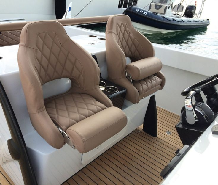 two seats on the back of a boat