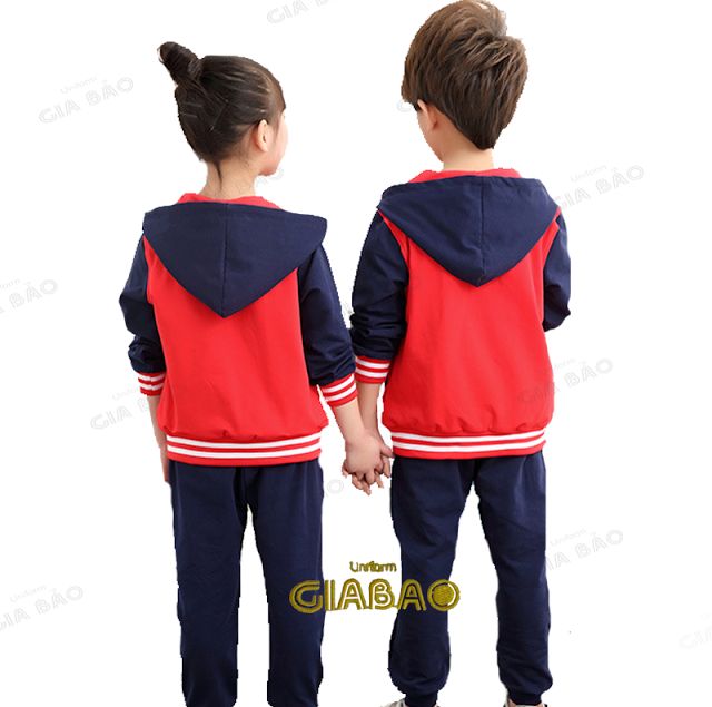 Mẫu đồng phục mùa đông mầm non dễ thương 😍😍 ~ Đồng Phục Gia Bảo Hooded Jacket, Figurines, Athletic Jacket