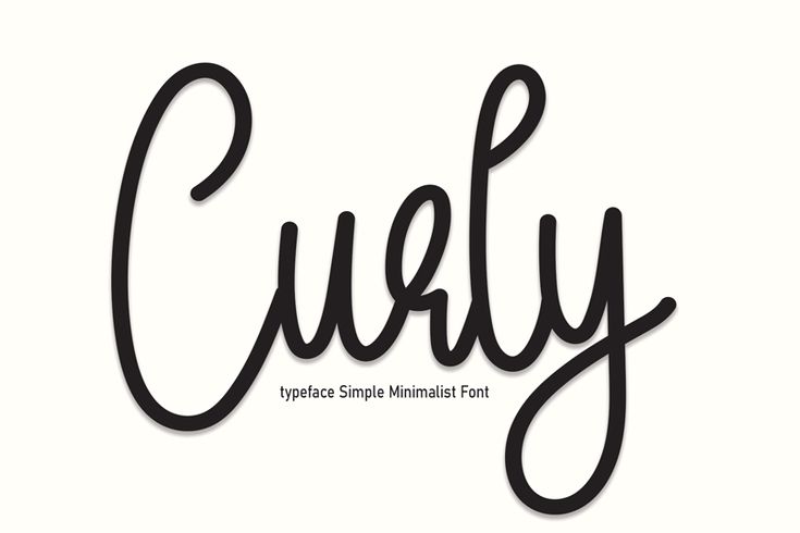 the cursy typeface simple minimalist font