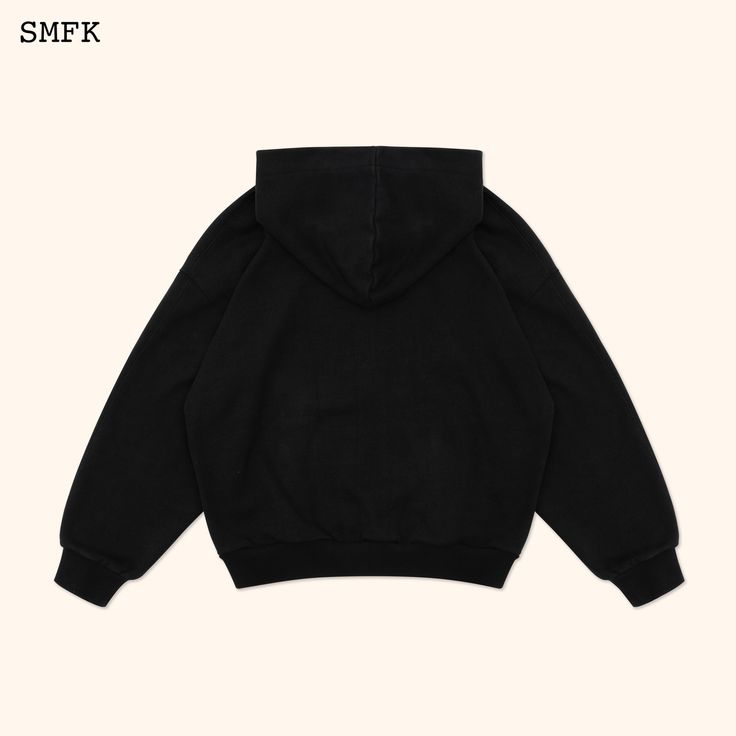 SMFK Compass Classic Cross Hoodie Black Jacket - Design: Wide-fitting hoody designed by SMFK in 2018. In the 2024 version, the left chest is updated with the Chain Cross badge. Metal rivets with added rock and roll style to secure the splice position.- Material: tightly woven sports circle cotton, more compact and anti-plastic.- Fit: Loose - Care: Professional care and dry cleaning needed Materials: 100% Cotton Size (in cm) Shoulder Chest Back Length S 66 132 65 M 67 136 66 L 68 140 67 Black Streetwear Hooded Jacket With Adjustable Hood, Black Hooded Jacket With Adjustable Hood For Streetwear, Black Hooded Jacket With Drawstring For Streetwear, Black Cotton Hooded Jacket For Streetwear, Black Hoodie With Double-lined Hood For Streetwear, Black Hoodie With Adjustable Hood For Streetwear, Black Heavyweight Sweatshirt For Streetwear, Heavyweight Black Sweatshirt For Streetwear, Black Hoodie For Winter Streetwear