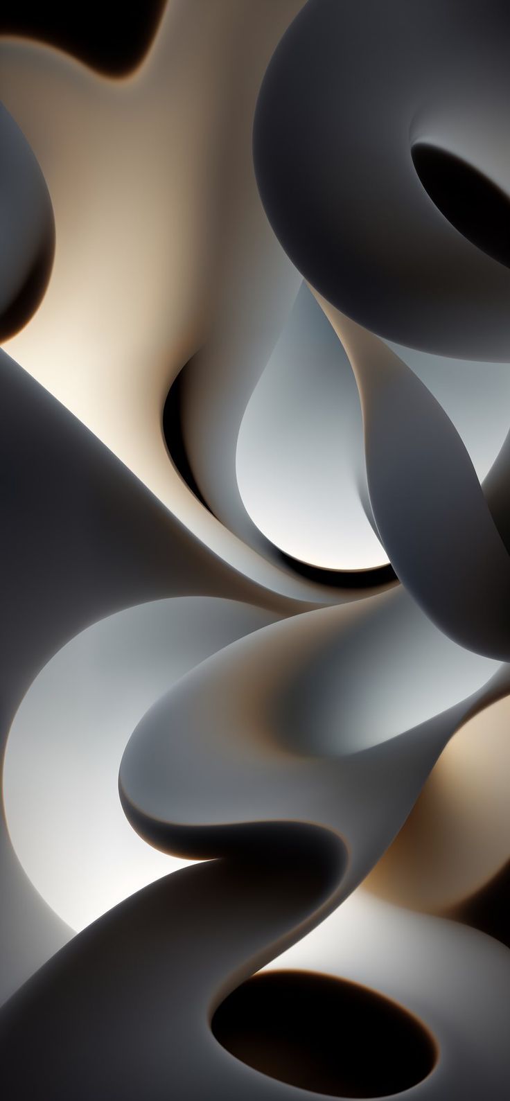 an abstract background with white and black curves