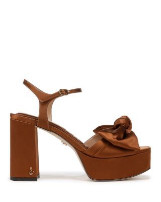 Sam Edelman Women's Julieta Platform Sandals Elegant Brown Platform Sandals, Brown Closed Toe Sandals For Evening, Brown Closed Toe Evening Sandals, Sam Edelman, Platform Sandals, Ankle Strap, Open Toe, Camel, Pick Up