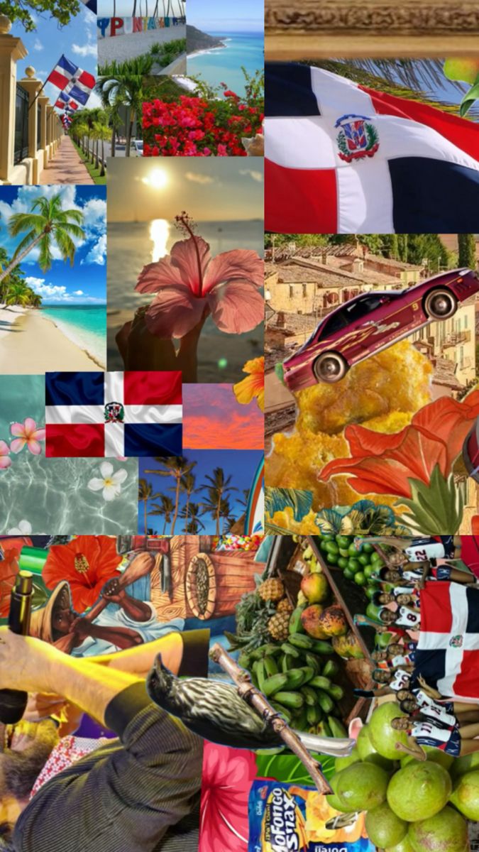 a collage of pictures with different countries