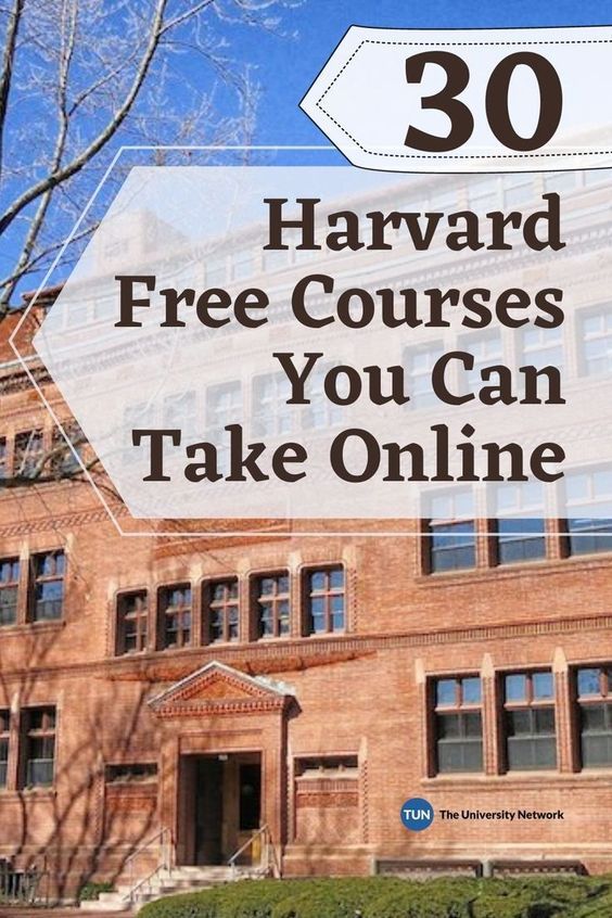 the words harvard free courses you can take online