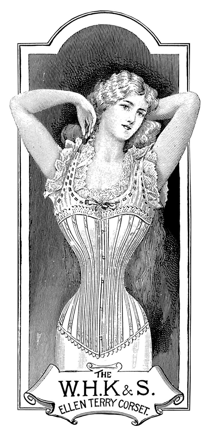 an old fashion advertisement for the wk's fluentery corset