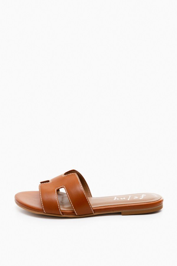 Cognac Leather Alibi Sandals | French Sole Hermes Slides, Timeless Shoes, White Slides, Street Swag, Summer Flats, Comfy Chic, Cute Sandals, White Flats, Classic Shoes