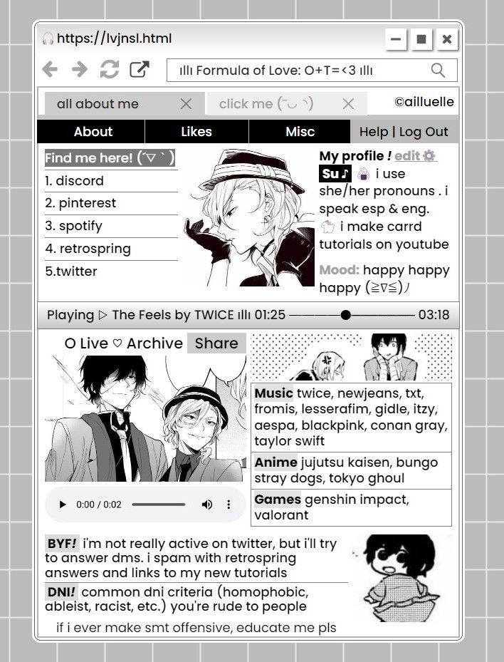 an image of anime characters on the webpage for their own website or application,