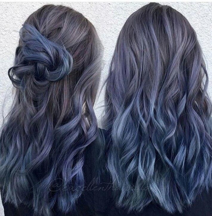 Demi Color, Blue Ombre Hair, Dark Blue Hair, Guy Tang, Hair Colours, Ombre Hair Color, Dye My Hair, Hair Dye Colors, Hair Inspiration Color