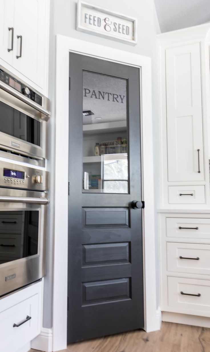 the pantry door is open to let in light