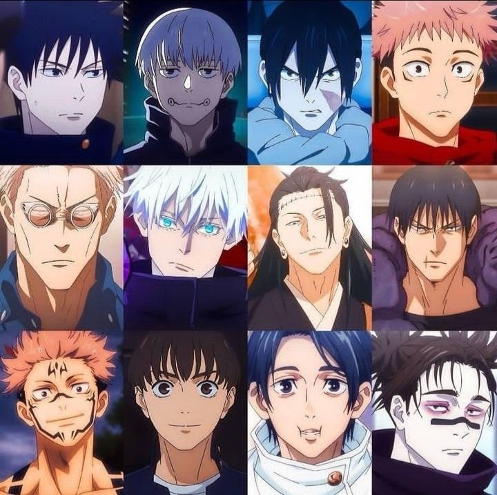 the many faces of anime characters