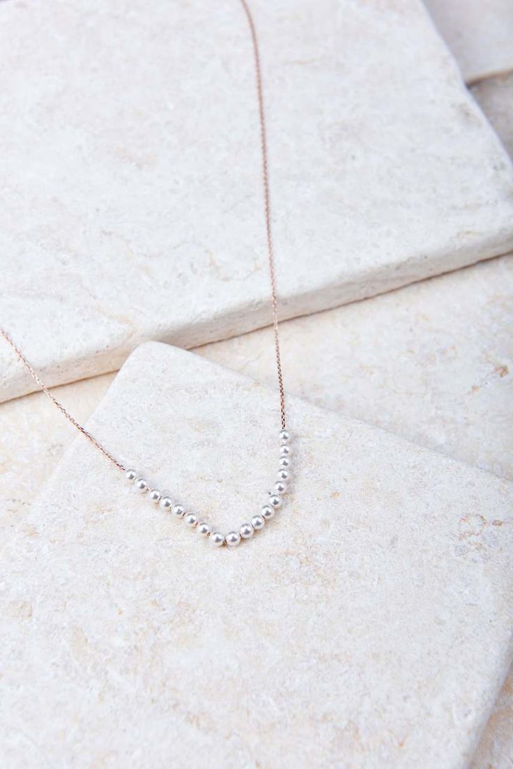 Rosalie Pearl Necklace Pearl Earring Jacket, Dainty Gemstone Necklace, Single Pearl Necklace, Crystal Heart Necklace, Pearl Accessories, Ball Bracelet, Pearl Collection, Simple Bracelets, Bar Bracelets