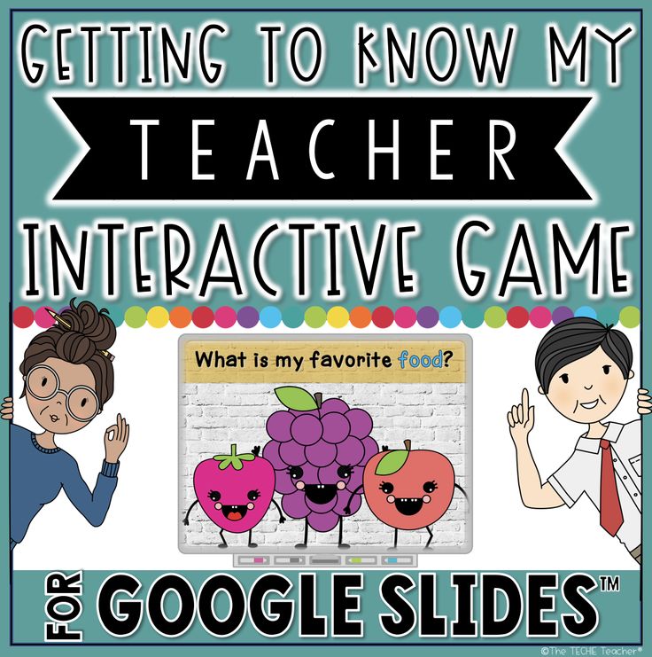 an interactive game for google slides