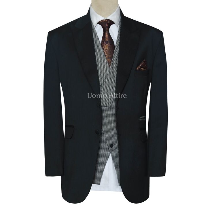 Men_s_slim_fit_suit Black Tuxedo Suit, Waistcoat Designs, Prince Coat, Dark Suit, Groom Shoes, Blue Tuxedos, White Tuxedo, Checked Suit, 2 Piece Suit