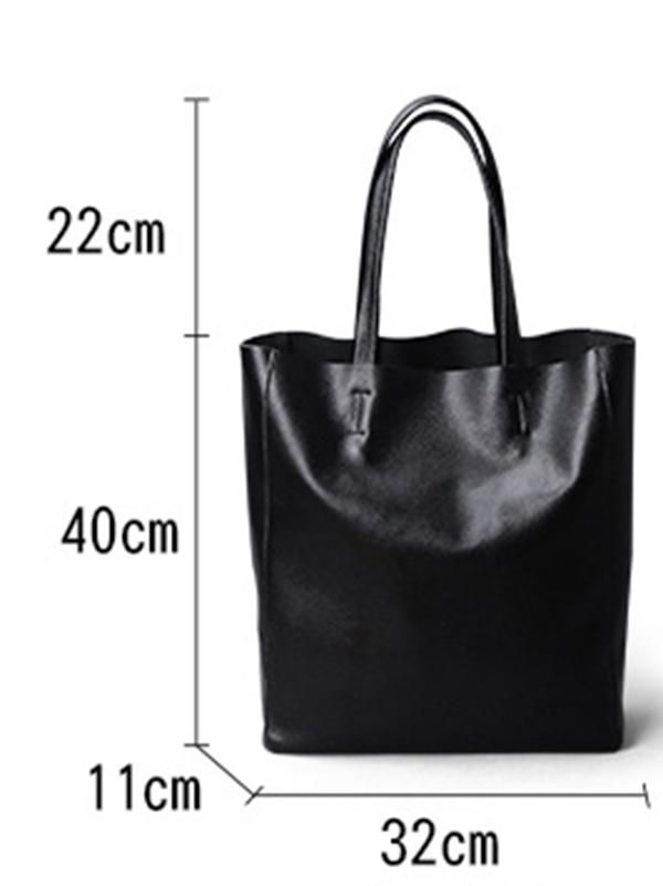 Sku CY-!21715 Material Cotton , Leather Occasion Going out , Casual , Vacation , Simple Seasons Spring , Summer , Autumn , Winter Type Bags Accessories Color BLACK,WHITE,GRAY Size FREE SIZE Size chart: Please consult the size chart we provide for this item's measurements to help you decide which size to buy. Please note: There may be 1-3cm differ due to manual measurement. CMINCH Cm Width Height FREE SIZE 32 40 Casual Large Black Shoulder Bag, Casual Black Office Bag, Casual Large Black Bag, Black Square Leather Shoulder Bag, Large Black Bags For Everyday Use, Large Black Everyday Bags, Versatile Black Faux Leather Bag, Large Black Satchel Shoulder Bag, Large Black Shoulder Bag For Everyday Use