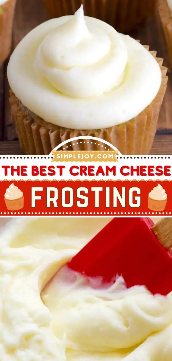 The BEST Cream Cheese Frosting, frosting, desserts, sweet treats Best Cream Cheese Frosting Recipe, Simple Cream Cheese Frosting, Homemade Cream Cheese Icing, The Best Cream Cheese Frosting, Best Cream Cheese Frosting, Cream Cheese Icing Recipe, Baked Items, Cream Cheese Frosting Easy, Cheese Frosting Recipe