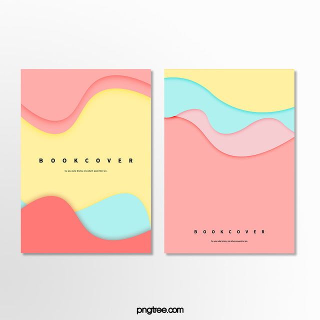 two book covers with different colors and shapes