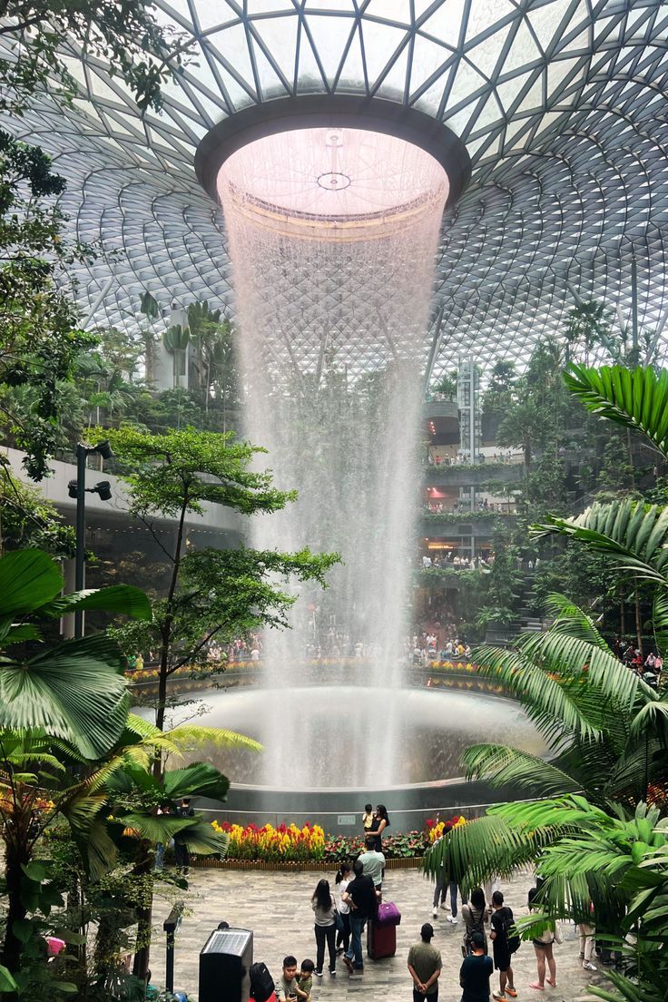 Scenery wallpaper, scenery background, pretty scenery Singapore Airport Aesthetic, Jewel Singapore, Airport Feeling, Singapore Aesthetic, Singapore Airport, Jewel Changi Airport, Singapore Design, Changi Airport Singapore, Singapore Vacation