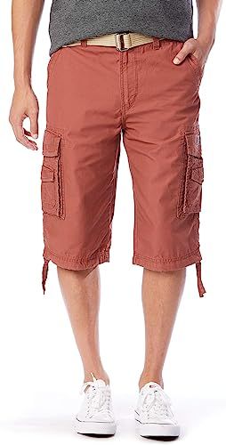 Experience the perfect blend of style and functionality with our Button Closure Cargo Shorts. These shorts feature a classic cargo design with multiple pockets, providing ample storage space for your essentials. The button closure adds a refined touch while ensuring a secure fit. Features: 100% Cotton Button closure Machine Wash Cotton shorts featuring cargo pockets with hook-and-loop flaps and zipper fly with button Adjustable tabs at cuffs Belt Included Size Chart (Inches): Size Waist Inseam 3 Spring Cargo Shorts With Multiple Pockets, Solid Bermuda Shorts With Pockets, Solid Color Bermuda Shorts With Pockets, Utility Bottoms With Flap Pockets, Utility Cotton Shorts With Flap Pockets, Utility Shorts With Flap Pockets, Utility Bermuda Shorts With Pockets For Spring, Spring Bermuda Cargo Pants With Side Pockets, Utility Cargo Shorts For Summer