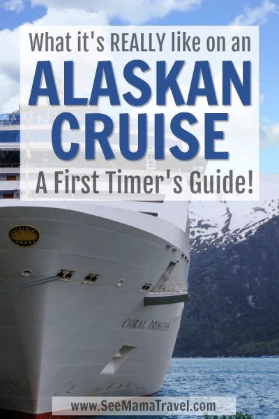 a cruise ship with the words alaskan cruise on it's front and side