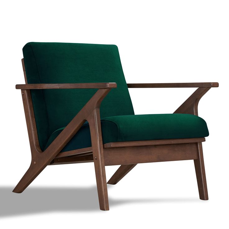 PRICES MAY VARY. The Zola armchair features sturdy and elegant Z – shaped frame with clean lines crafted from solid wood. The wider seat upholstered in timeless fabrics makes this accent chair a great addition to every home. Mid century modern lounge arm chair Solid rubberwood frame in walnut or oak finish. Available in Beige, Grey, Orange, Mint, Purple, Blue Velvet, Green Velvet, Gold Velvet, Blush Velvet, Leather like performance fabric in Brown, Mocha, and Charcoal. Some assembly required. Ch Mid Century Modern Accent Chairs, Mid Century Modern Lounge, Mid Century Modern Armchair, Modern Accent Chair, Accent Arm Chairs, Chair Bed, Living Room Furniture Chairs, Green Chair, Modern Lounge Chairs