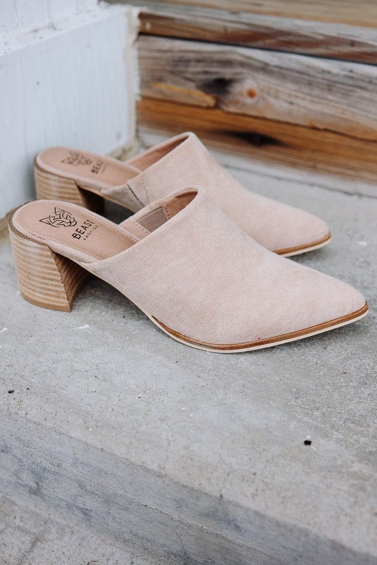 Pointed Mule Wide unique wooden block heel mules Slip on style Pointed toe Heel: 2.5 in Fits true to size Block Heel Mules, Swimsuit Sale, Heel Mules, Flying Monkey Jeans, Swimming Bag, Cropped Flare Jeans, Flying Monkey, Judy Blue Jeans, Pointed Toe Heels