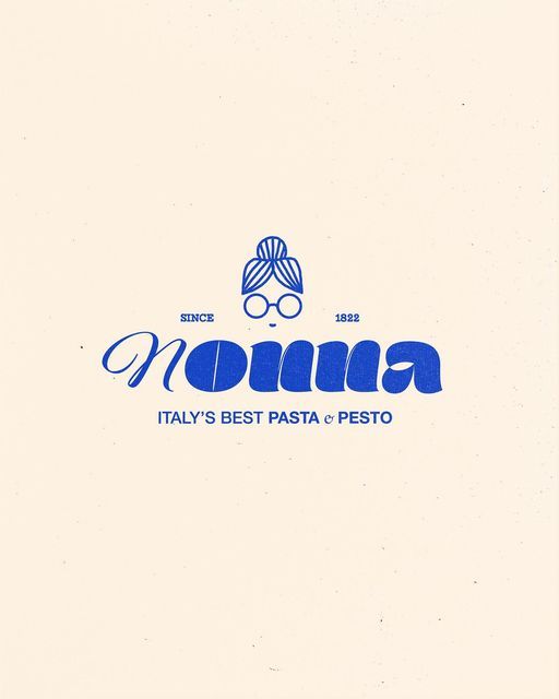 the logo for an italian restaurant called nonna, italy's best pasta and pesto