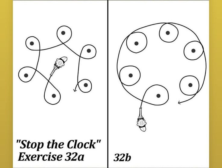 two pictures with the words stop the clock exercise 32a and 22b on them