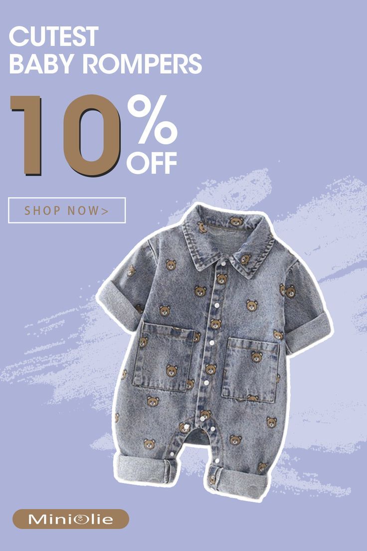 You won't want to miss out on these deals. Get the perfect wardrobe for your mini. Extra 10% off now. Navy Grey, Grey Baby, Denim Romper, Autumn Vibes, Perfect Wardrobe, Baby Bear, Baby Grows, Baby Romper, Photo Prop