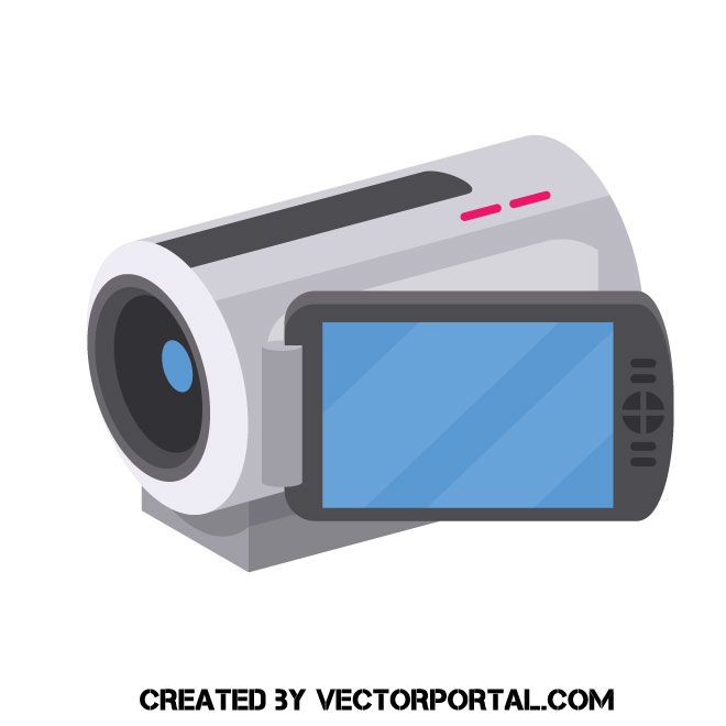 a digital camera is shown with the words created by vector portal com