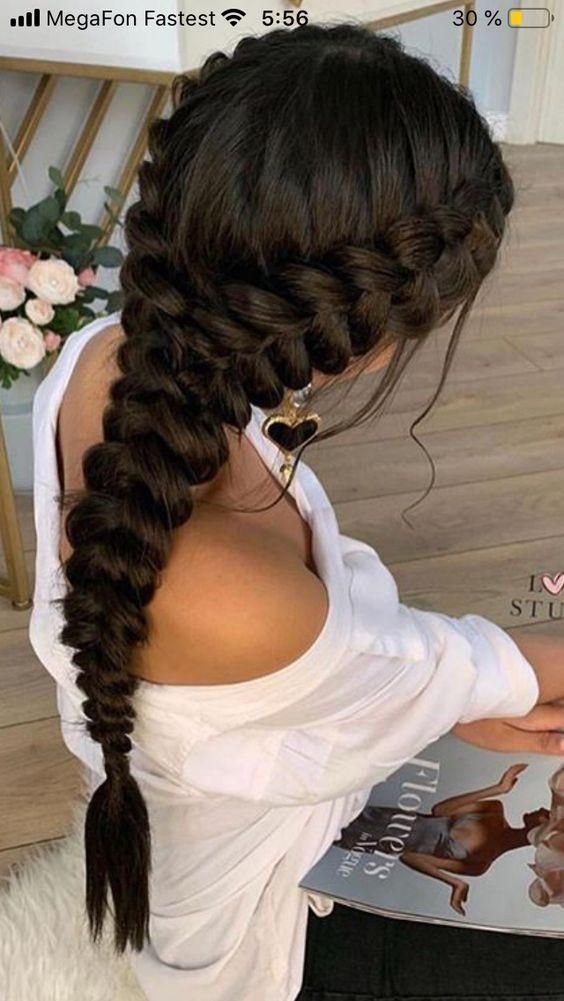 Classy Hairstyles, Peinados Fáciles Para Cabello Corto, Hair Stylies, Hairdo For Long Hair, Hair Stylist Life, Easy Hairstyles For Long Hair, Braids For Long Hair, Aesthetic Hair, Bridesmaid Hair