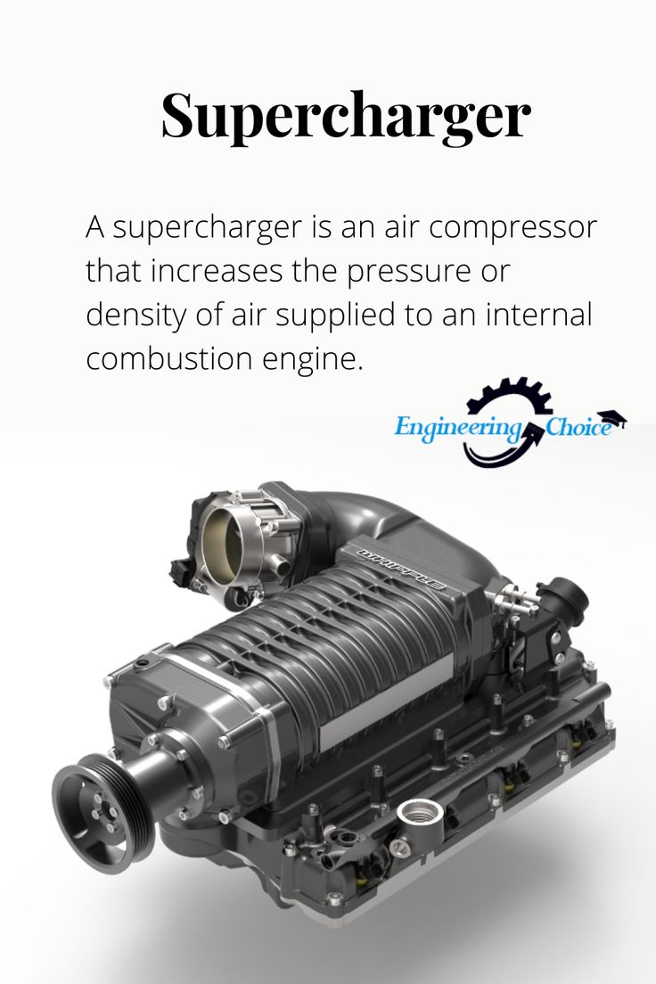 an advertisement for the supercharger engine