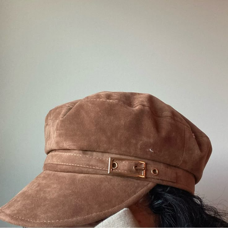 Condition: I Purchased It And Just Never Wore So It’s New Without Tags Material: Cotton And Polyester Size: One Size Brand: No Tag Style: Conductor Hat Captains Hat Smoke And Pet Free Home Bundle To Save All Offers Considered Cute Hat Aesthetic, Grandpa Hats, Otgw Party, Tawny Autumn, Newsies Aesthetic, Messenger Hat, Newsie Hat, Fall Hats For Women, Cottagecore Hat