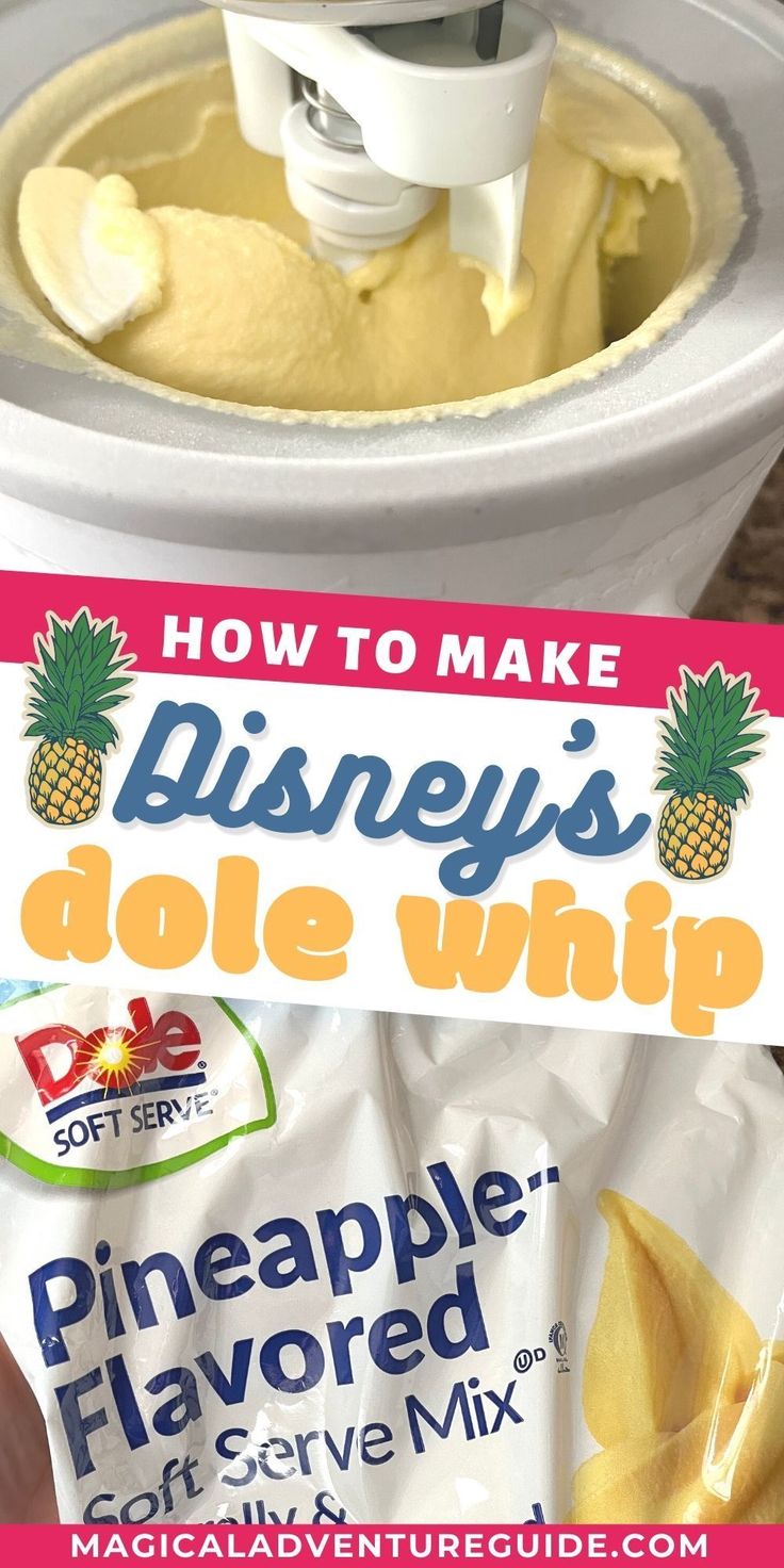 how to make disney's dole whip with pineapple flavor